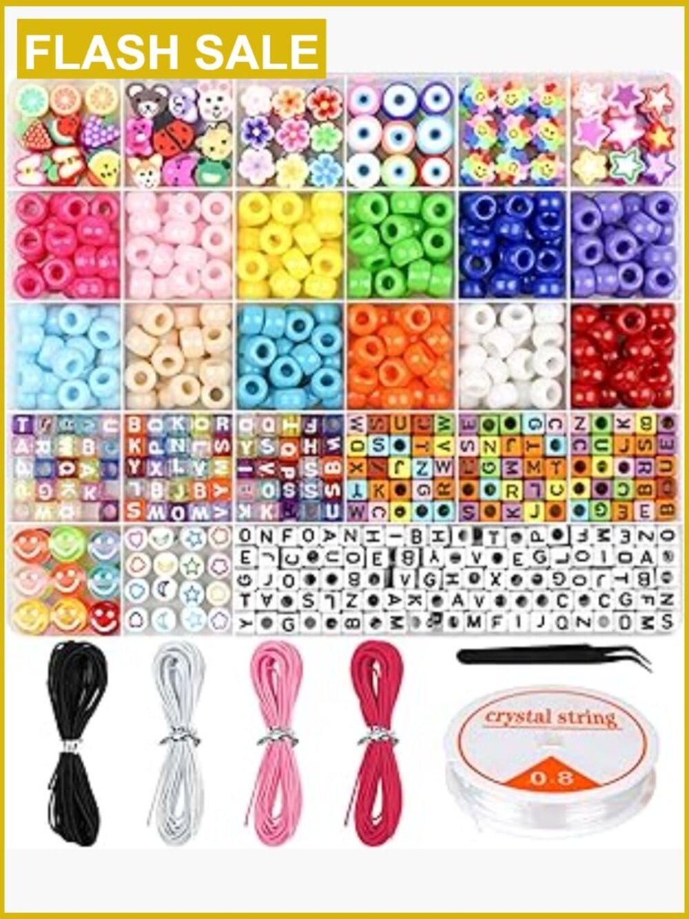 Bracelet Making Kit with 800+ Beads, Jewelry Craft Set for Kids